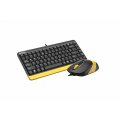 Компактный проводной набор клавиатура-мышь A4Tech Fstyler F1110 (Bumblebee) - 0