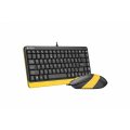 Компактный проводной набор клавиатура-мышь A4Tech Fstyler F1110 (Bumblebee) - 2