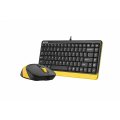 Компактный проводной набор клавиатура-мышь A4Tech Fstyler F1110 (Bumblebee) - 1