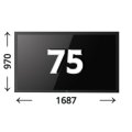 Моноблочный телевизор US-AD750PBH 75" - диагональ - 0