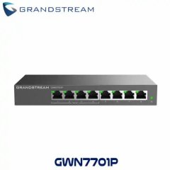 Grandstream GWN7701P 8-портовый гигабитный неуправляемый сетевой коммутатор с поддержкой PoE