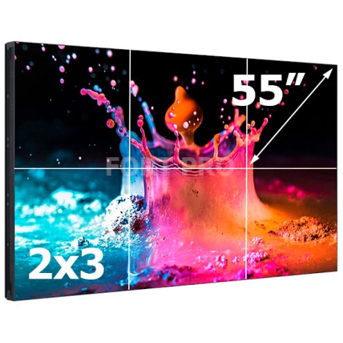 Видеостена LCD FP-2x3 55" диагональ