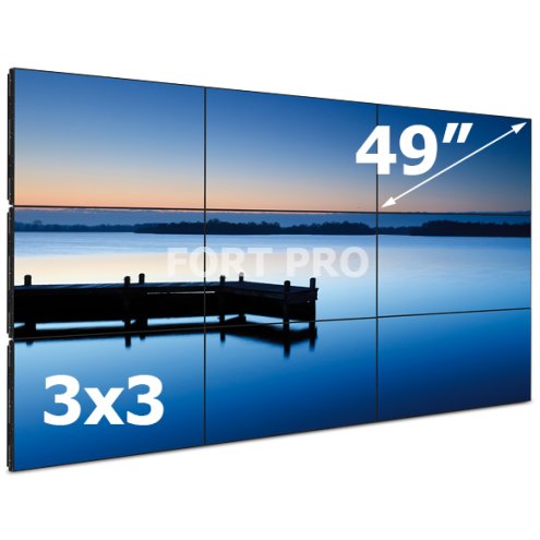 Видеостена LCD FP-3x3 49" диагональ
